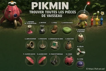 Trouver toutes les pièces de vaisseau dans Pikmin GameCube : guide complet