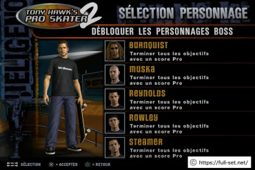 Débloquer les personnages boss dans Tony Hawk’s Pro Skater 2 : comment faire ?
