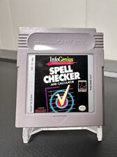 Covers InfoGenius Productivity Pak: Spell Checker and Calculator gameboy