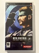 Covers Metal Gear Solid: Portable Ops Plus psp
