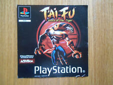 Covers Tai Fu: Wrath of the Tiger psx