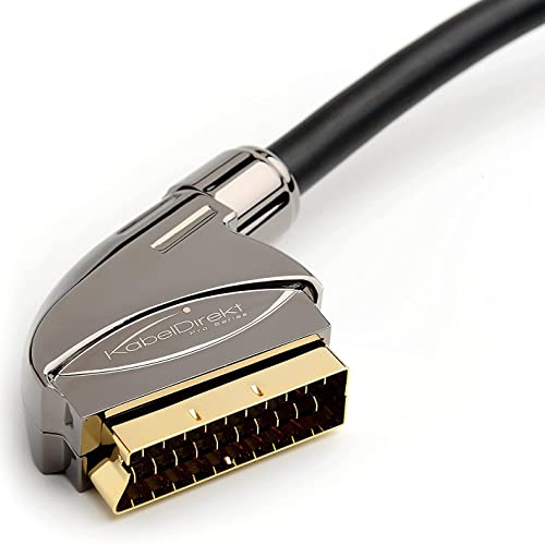 KabelDirekt - 1,5m Câble SCART (21 pôles, multi blindé, fich