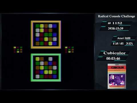 Illustration vidéo de Cubicolor sur Atari 2600
