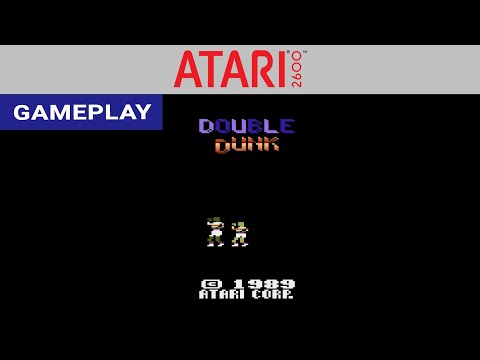 Scène de jeu de Double Dunk sur Atari 2600