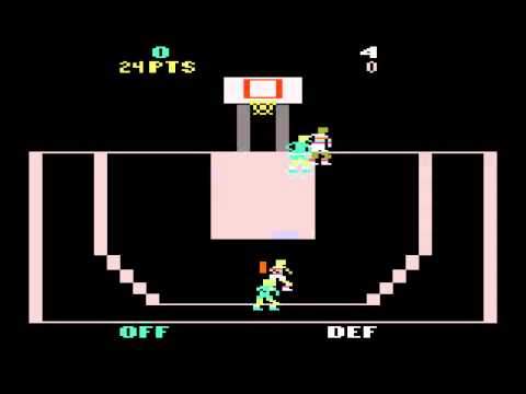 Illustration vidéo de Double Dunk sur Atari 2600