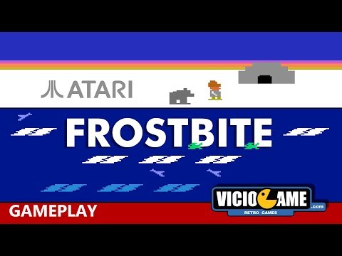 Scène de jeu de Frostbite sur Atari 2600