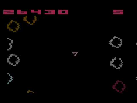 Screen de Asteroids sur Atari 2600