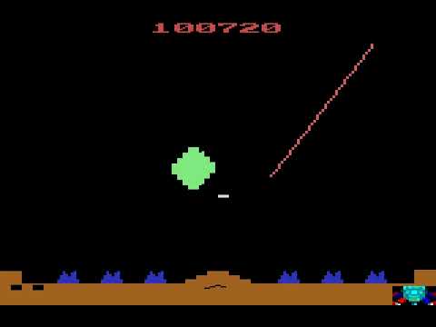 Screen de Missile Command sur Atari 2600