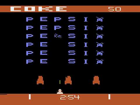 Illustration vidéo de Pepsi Invaders sur Atari 2600