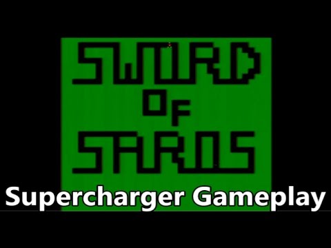 Scène de jeu de Sword of Saros sur Atari 2600
