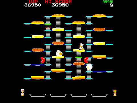 Image du jeu BurgerTime sur Atari 2600