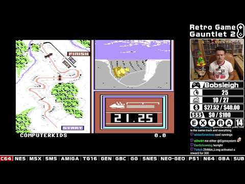 Illustration vidéo de Bobsleigh sur Commodore 64