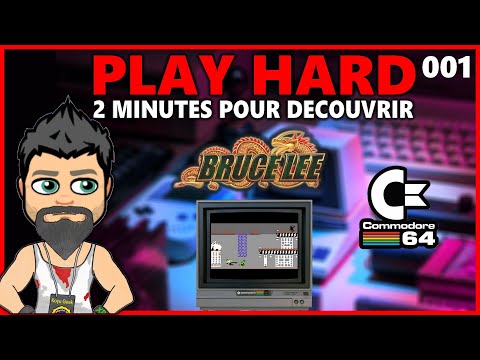 Illustration vidéo de Bruce Lee sur Commodore 64