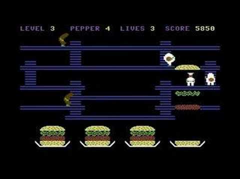 Photo de Burgertime sur Commodore 64