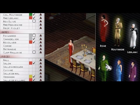 Capture de Cluedo sur Commodore 64