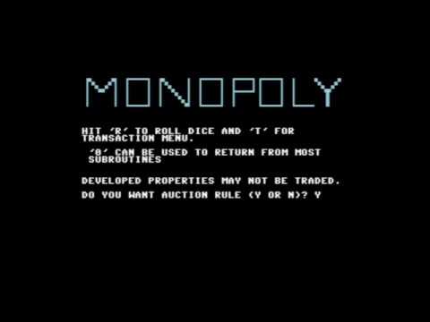 Screen de Computer Edition of Waddingtons Monopoly sur Commodore 64