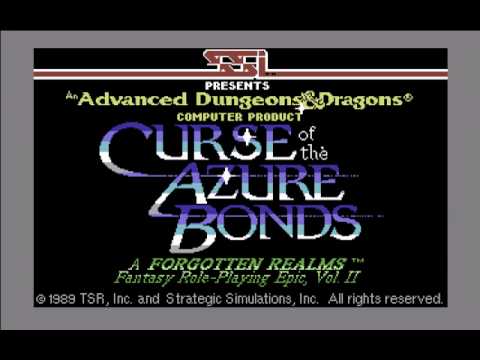 Aperçu du jeu Curse of the Azure Bonds sur Commodore 64