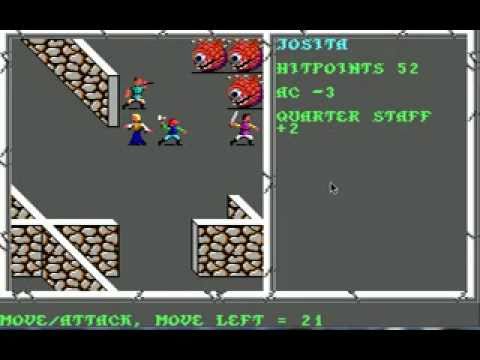 Illustration vidéo de Curse of the Azure Bonds sur Commodore 64