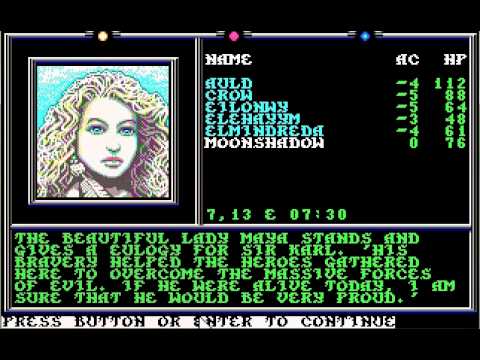 Capture de Death Knights of Krynn sur Commodore 64