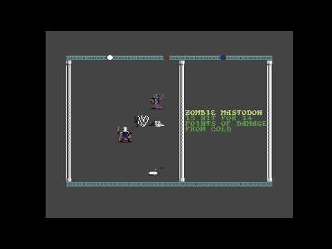 Scène de jeu de Death Knights of Krynn sur Commodore 64