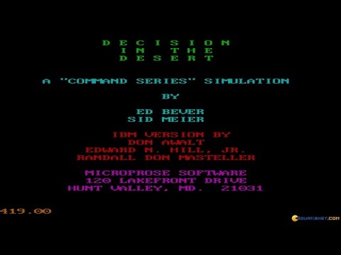 Decision in the Desert sur Commodore 64