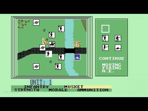 Scène de jeu de Decisive Battles of the American Civil War: Volume I sur Commodore 64