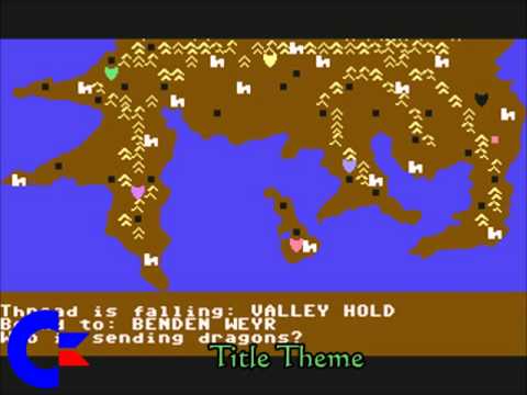Capture de Dragonriders of Pern sur Commodore 64