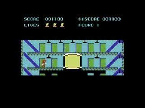 Illustration vidéo de Elevator Action sur Commodore 64