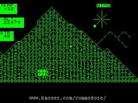 Illustration vidéo de Everest Ascent sur Commodore 64