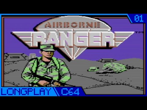 Scène de jeu de Airborne Ranger sur Commodore 64