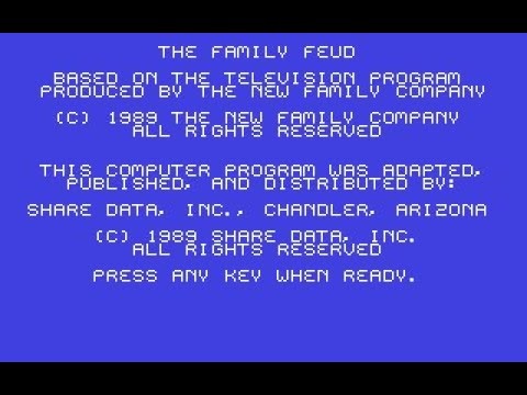 Family Feud sur Commodore 64