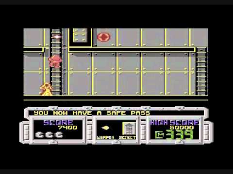 Illustration vidéo de Future Knight sur Commodore 64