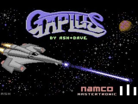 Scène de jeu de Gaplus sur Commodore 64