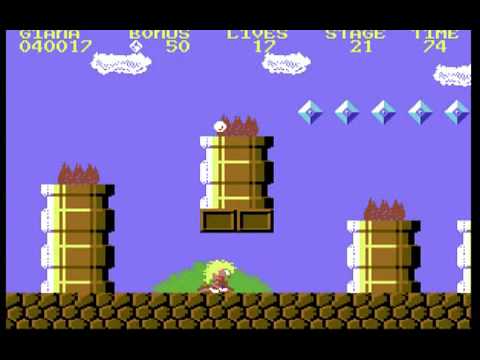 Aperçu du jeu Great Giana Sisters sur Commodore 64