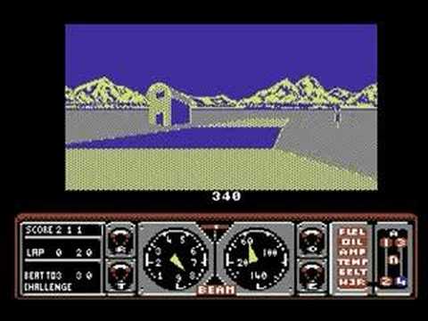 Aperçu du jeu Hard Drivin' sur Commodore 64