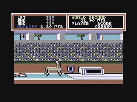 Screen de Hyper Sports sur Commodore 64