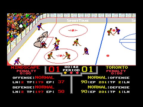 International Ice Hockey sur Commodore 64
