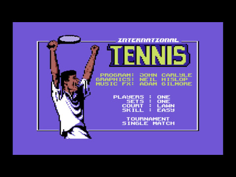 Image du jeu International Tennis sur Commodore 64
