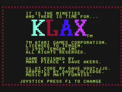 Screen de Klax sur Commodore 64