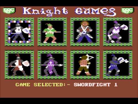 Screen de Knight Games sur Commodore 64