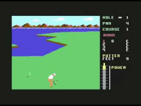 Screen de Leaderboard Golf sur Commodore 64