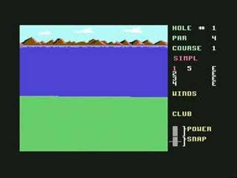 Leaderboard Golf sur Commodore 64
