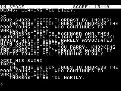 Illustration vidéo de Leather Goddesses of Phobos sur Commodore 64
