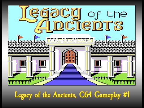 Scène de jeu de Legacy of the Ancients sur Commodore 64