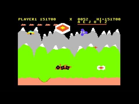 Screen de Moon Patrol sur Commodore 64
