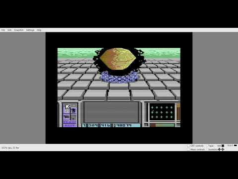 Scène de jeu de Neuromancer sur Commodore 64