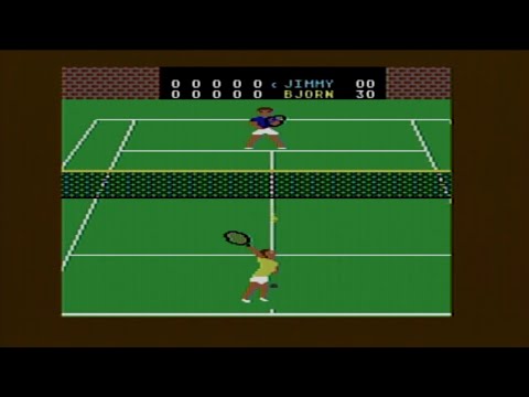 On Court Tennis sur Commodore 64