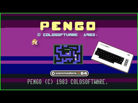 Capture de Pengo sur Commodore 64