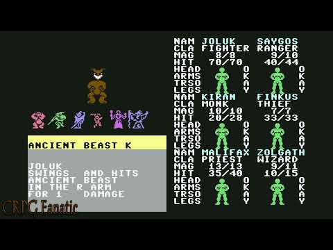 Capture de Phantasie III sur Commodore 64