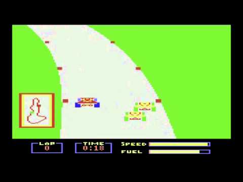 Screen de Pitstop sur Commodore 64